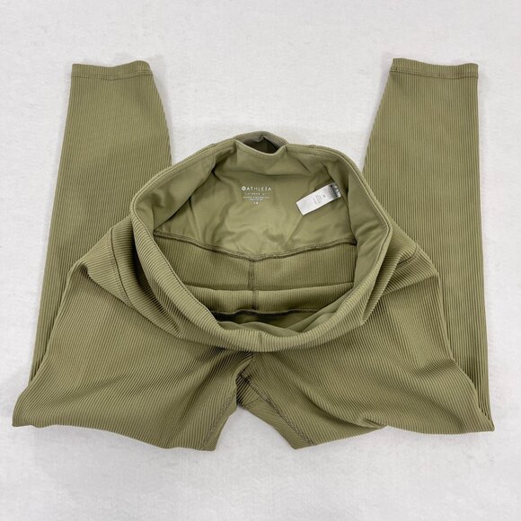 ATHLETA Womens Size 1X Elation Rib Tight Eucalyptus High Rise 1X Plus Leggings - Picture 6 of 16